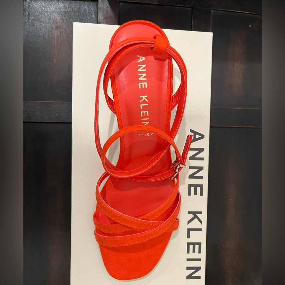 NEW IN BOX Orange Heel Sandal — Anne Klein